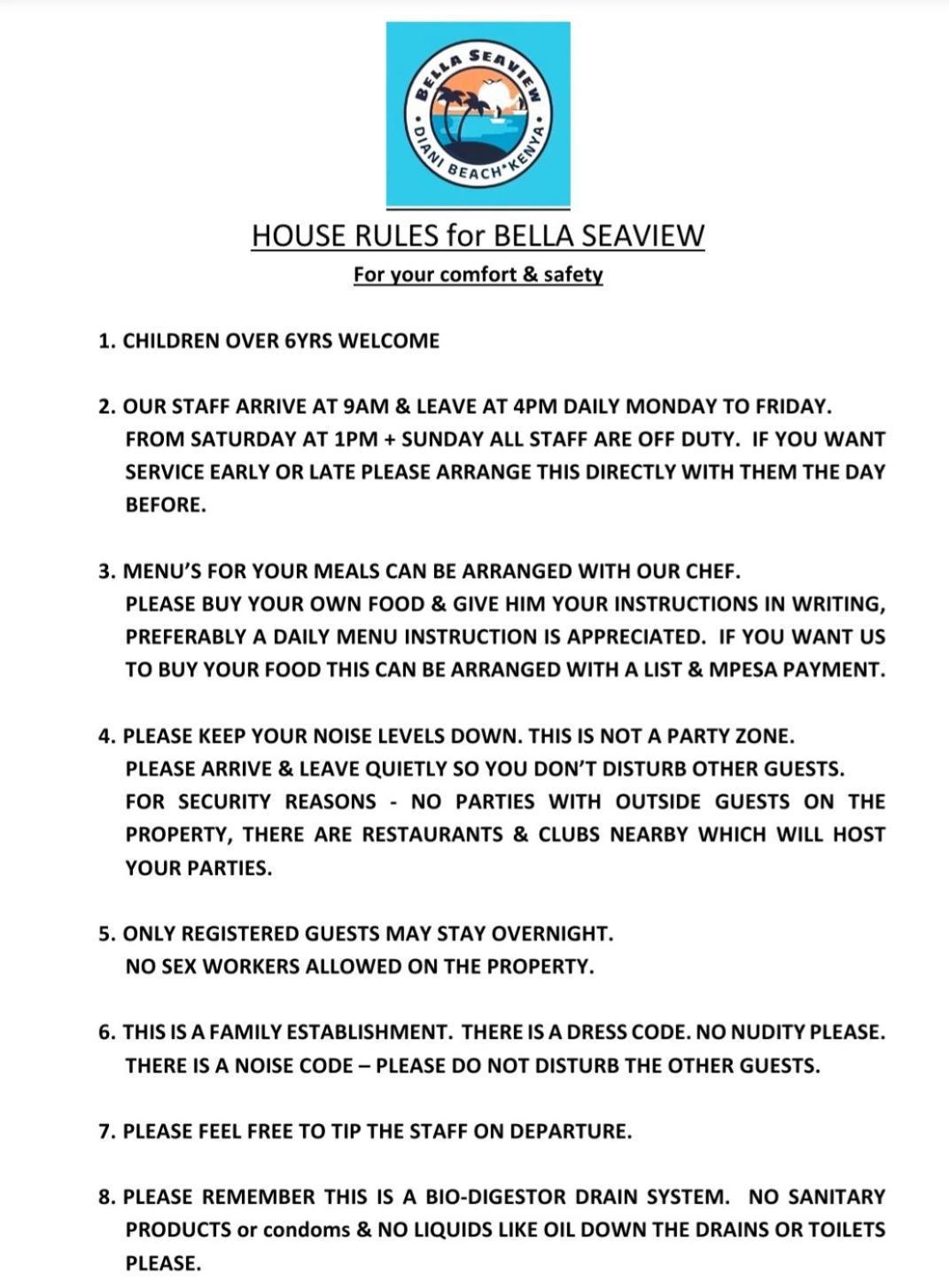 Apartment The Pool House & The Colobus House, Bella Seaview, Diani Beach, Kenya *